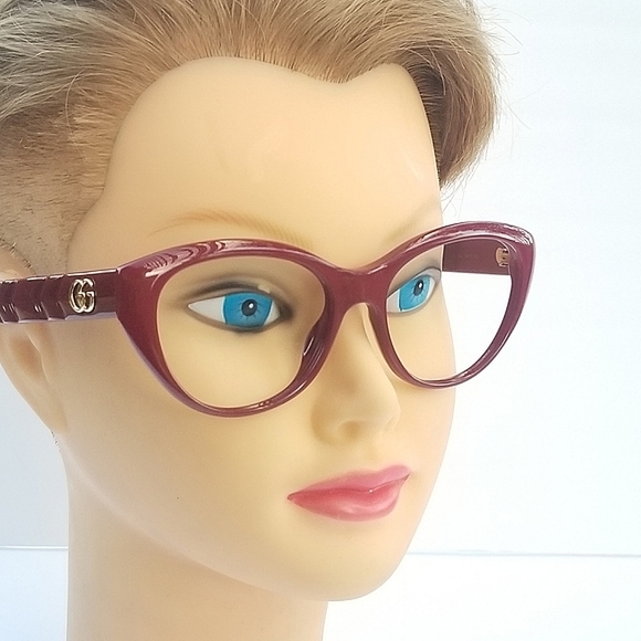 Stunning  Authentic Gucci  GG Marmont Red Eyeglasses Frames - Picture 6 of 16